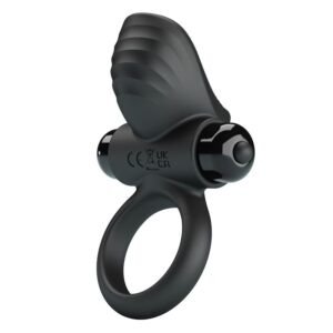 PRETTY LOVE - ANEL VIBRATÓRIO PARA PÊNIS ADRIEN COM 10 FUNÇÕES - PRETO