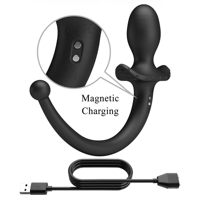 PRETTY LOVE - VIBRADOR ANAL E PERÍNEO COM CONTROLE POR APLICATIVO ANTHONY, PRETO - Image 3