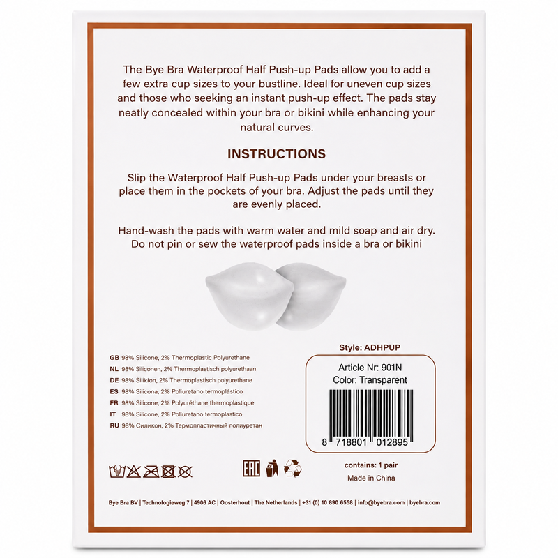 BYE-BRA - SEMI PADS PUSH-UP TRANSPARENT - Image 3
