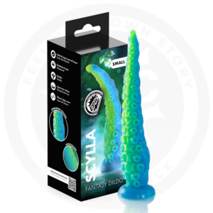 EPIC - SCYLLA DILDO COM TENTÁCULOS FINOS E FLUORESCENTES DE TAMANHO PEQUENO
